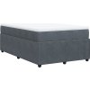 Box spring postel s matrací 120 x 200 cm samet [3285633] (Barva Tmavě šedá)