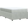 Box spring postel s matrací 120 x 200 cm samet [3285633] (Barva Tmavě šedá)