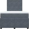Box spring postel s matrací 120 x 200 cm samet [3292309] (Barva Růžová)