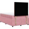 Box spring postel s matrací 120 x 200 cm samet [3292309] (Barva Růžová)