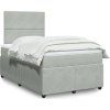 Box spring postel s matrací 120 x 200 cm samet [3292309] (Barva Růžová)