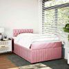 Box spring postel s matrací 120 x 200 cm samet [3287717] (Barva Tmavě šedá)