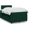 Box spring postel s matrací 120 x 200 cm samet [3287717] (Barva Tmavě šedá)