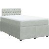 Box spring postel s matrací 120 x 200 cm samet [3287717] (Barva Tmavě šedá)