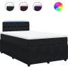 Box spring postel s matrací 120 x 200 cm samet [3290018] (Barva Černá)