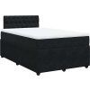 Box spring postel s matrací 120 x 200 cm samet [3290018] (Barva Černá)