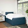 Box spring postel s matrací 120 x 200 cm samet [3287704] (Barva Světle šedá)