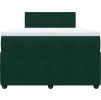 Box spring postel s matrací 120 x 200 cm samet [3287704] (Barva Světle šedá)