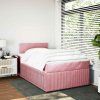Box spring postel s matrací 120 x 200 cm samet [3287704] (Barva Světle šedá)