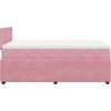 Box spring postel s matrací 120 x 200 cm samet [3287704] (Barva Světle šedá)