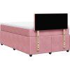 Box spring postel s matrací 120 x 200 cm samet [3287704] (Barva Světle šedá)