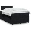 Box spring postel s matrací 120 x 200 cm samet [3287704] (Barva Světle šedá)