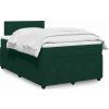 Box spring postel s matrací 120 x 200 cm samet [3287704] (Barva Světle šedá)
