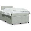 Box spring postel s matrací 120 x 200 cm samet [3287714] (Barva Modrá)