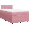 Box spring postel s matrací 120 x 200 cm samet [3287714] (Barva Modrá)