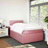 Box spring postel s matrací 120 x 200 cm samet [3287714] (Barva Modrá)