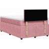 Box spring postel s matrací 120 x 200 cm samet [3287714] (Barva Modrá)
