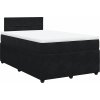 Box spring postel s matrací 120 x 200 cm samet [3287714] (Barva Modrá)