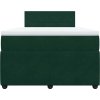 Box spring postel s matrací 120 x 200 cm samet [3287714] (Barva Modrá)