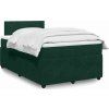 Box spring postel s matrací 120 x 200 cm samet [3287714] (Barva Modrá)