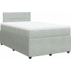 Box spring postel s matrací 120 x 200 cm samet [3287714] (Barva Modrá)