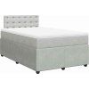 Box spring postel s matrací 120 x 200 cm samet [3287727] (Barva Růžová)