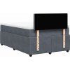 Box spring postel s matrací 120 x 200 cm samet [3287727] (Barva Růžová)