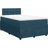 Box spring postel s matrací 120 x 200 cm samet [3287727] (Barva Růžová)