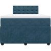 Box spring postel s matrací 120 x 200 cm samet [3287727] (Barva Růžová)