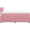 Box spring postel s matrací 120 x 200 cm samet [3287727] (Barva Růžová)