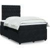 Box spring postel s matrací 120 x 200 cm samet [3292317] (Barva Tmavě šedá)