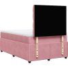 Box spring postel s matrací 120 x 200 cm samet [3292317] (Barva Tmavě šedá)