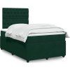 Box spring postel s matrací 120 x 200 cm samet [3292317] (Barva Tmavě šedá)