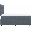 Box spring postel s matrací 120 x 200 cm samet [3292317] (Barva Tmavě šedá)