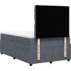 Box spring postel s matrací 120 x 200 cm samet [3292317] (Barva Tmavě šedá)