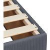 Box spring postel s matrací 120 x 200 cm samet [3292317] (Barva Tmavě šedá)