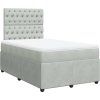Box spring postel s matrací 120 x 200 cm samet [3292317] (Barva Tmavě šedá)