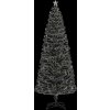 Vánoční stromek s LED osvětlením 240 cm optické vlákno [328453] (Barva Bílá)