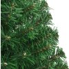 Umělý vánoční stromek s hustými větvemi 150 cm PVC [321034] (Barva Zelená)