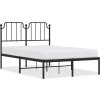 Kovový rám postele s čelem 120 x 200 cm [373885] (Barva Černá)