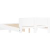 Rám postele s čelem a LED osvětlením 150 x 200 cm [3207602] (Barva Bílá)