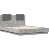 Rám postele s čelem 120 x 190 cm kompozitní dřevo [3209966] (Barva Šedá sonoma)