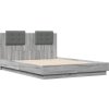 Rám postele s čelem 120 x 190 cm kompozitní dřevo [3209966] (Barva Šedá sonoma)