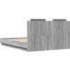 Rám postele s čelem 120 x 190 cm kompozitní dřevo [3209966] (Barva Šedá sonoma)