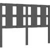 Rám postele s čelem Double masivní dřevo [3192210] (Barva Černá)
