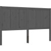 Rám postele s čelem King Size masivní dřevo [3194513] (Barva Šedá)