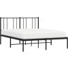 Kovový rám postele s čelem 140 x 200 cm [352530] (Barva Bílá)
