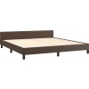 Rám postele s čelem 180x200 cm umělá kůže [3125585] (Barva Černá)
