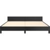 Rám postele s čelem 180x200 cm umělá kůže [3125585] (Barva Černá)