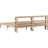Rám postele s čelem bez matrace 200x200 cm [3306055] (Barva Přírodní)